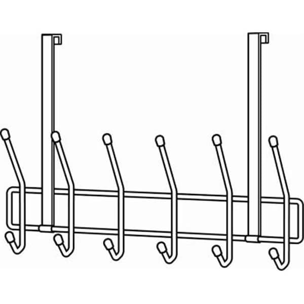 Perfectpillows 122000 Over The Door Utility Hook; White PE574229 - main